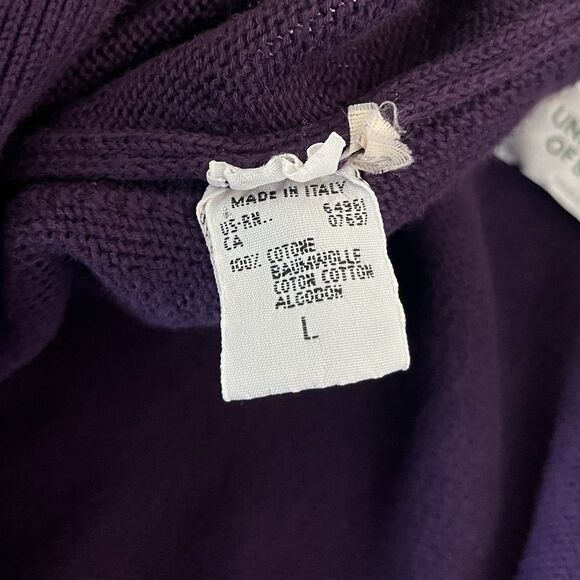 United Colors of Benetton Mens Grandpa Cardigan Sweater L Made in Italy Vtg 90s - Picture 5 of 8